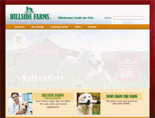 Tablet Screenshot of hillside-farms.com